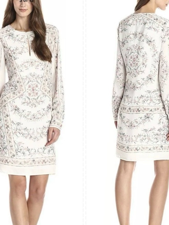 BCBGMaxAzria Dresses & Skirts - BCBGMaxAzria Blush Long-Sleeve Shift Dress